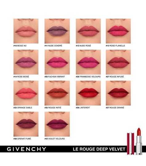 rouge givenchy liquide|givenchy le rouge deep velvet.